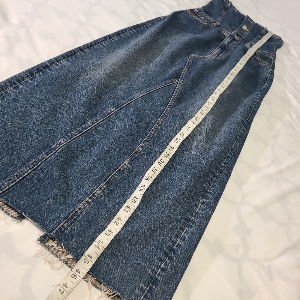 Zara Denim Button-Up Strapless Corset Maxi Dress NWT Size XS - Picture 11 of 16